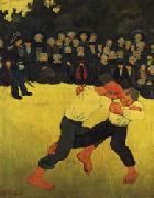 Paul Serusier Breton Wrestling oil painting artist